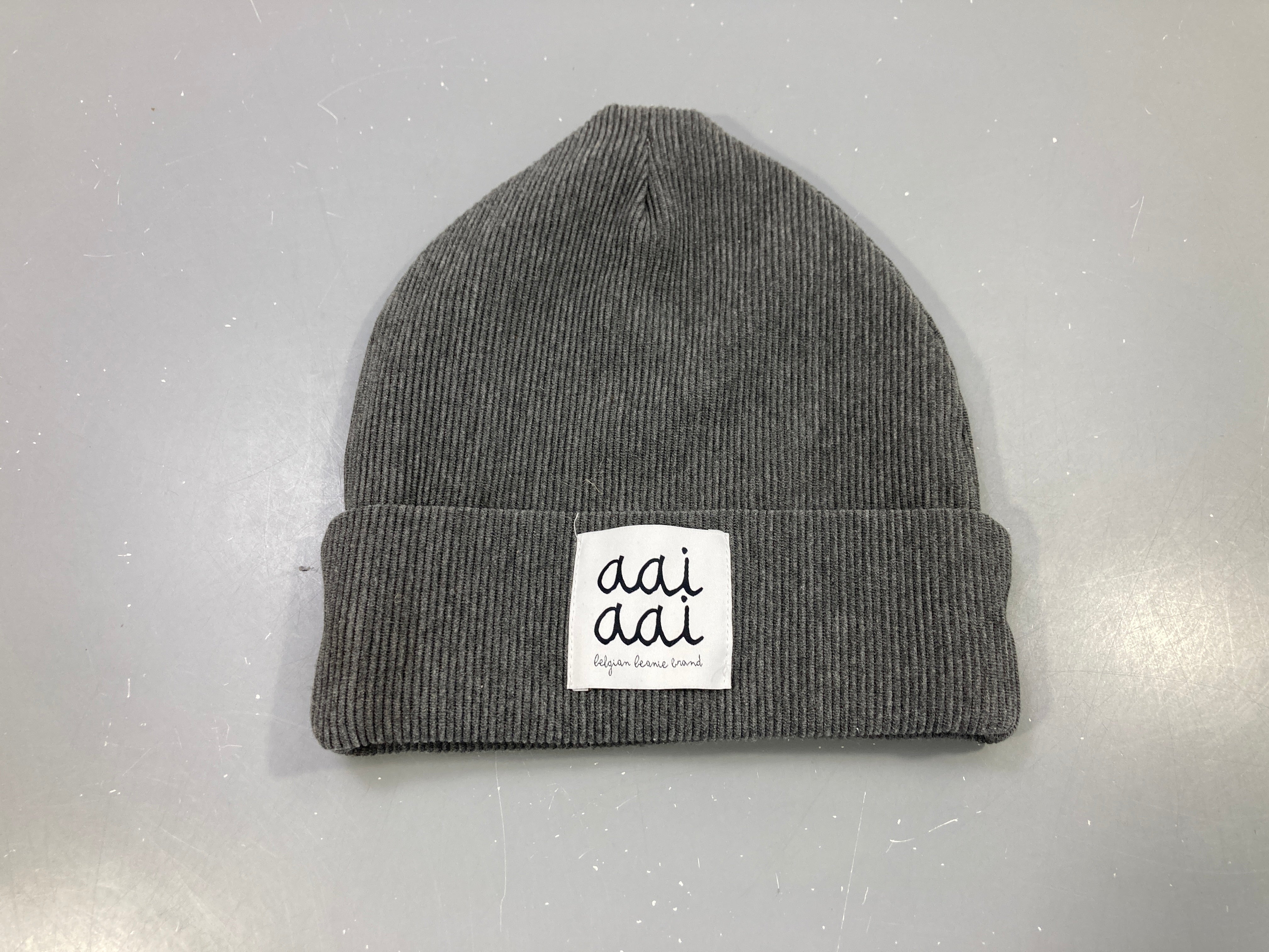 Bonnet jersey côtelé gris chiné, aai aai