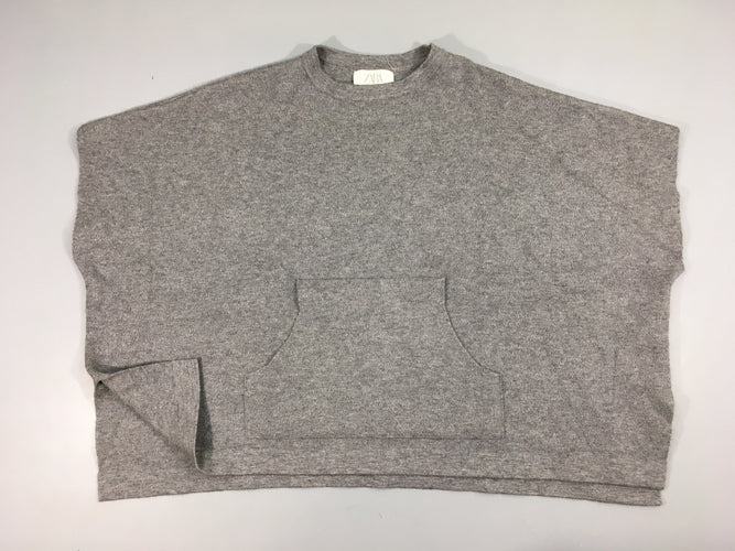 Poncho gris, moins cher chez Petit Kiwi