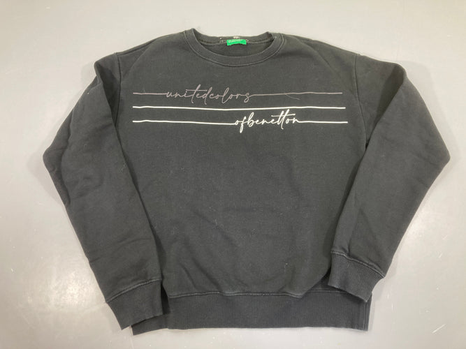 Sweat noir Benetton, moins cher chez Petit Kiwi