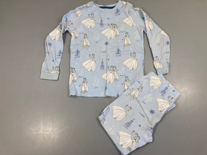 Pyjama 2pcs jersey bleu Reines de neiges, M&S, moins cher chez Petit Kiwi