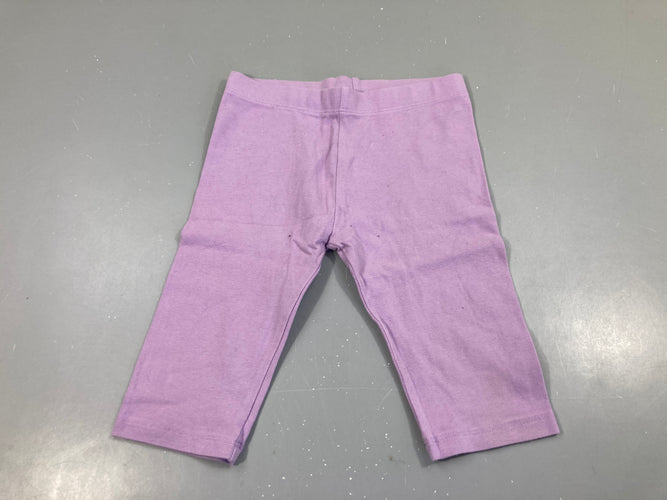 Legging 3/4 mauve, moins cher chez Petit Kiwi