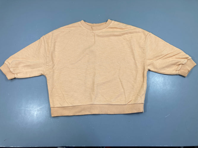 Sweat oversize orange flammé, moins cher chez Petit Kiwi