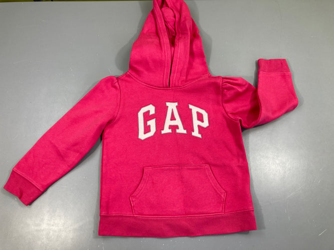 Sweat à capuche rose vif GAP, moins cher chez Petit Kiwi