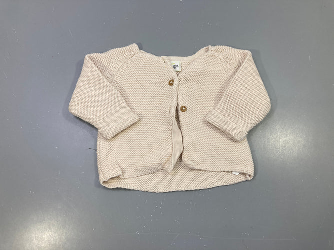 Gilet tricot écru maille, moins cher chez Petit Kiwi