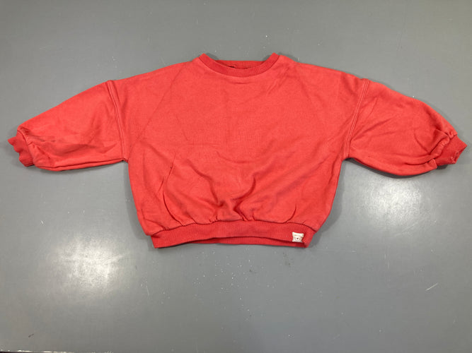 Sweat oversize rose vif, moins cher chez Petit Kiwi