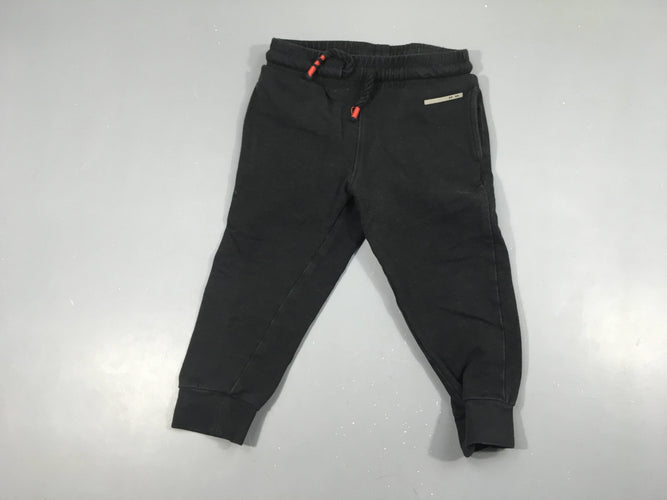 Pantalon molleton denim noir, moins cher chez Petit Kiwi