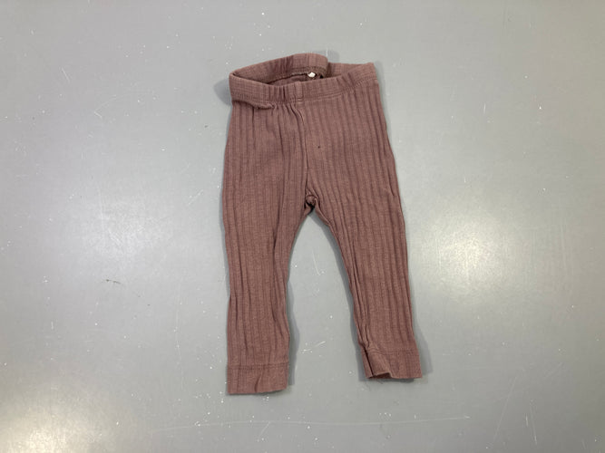 Legging côtelé prune, moins cher chez Petit Kiwi
