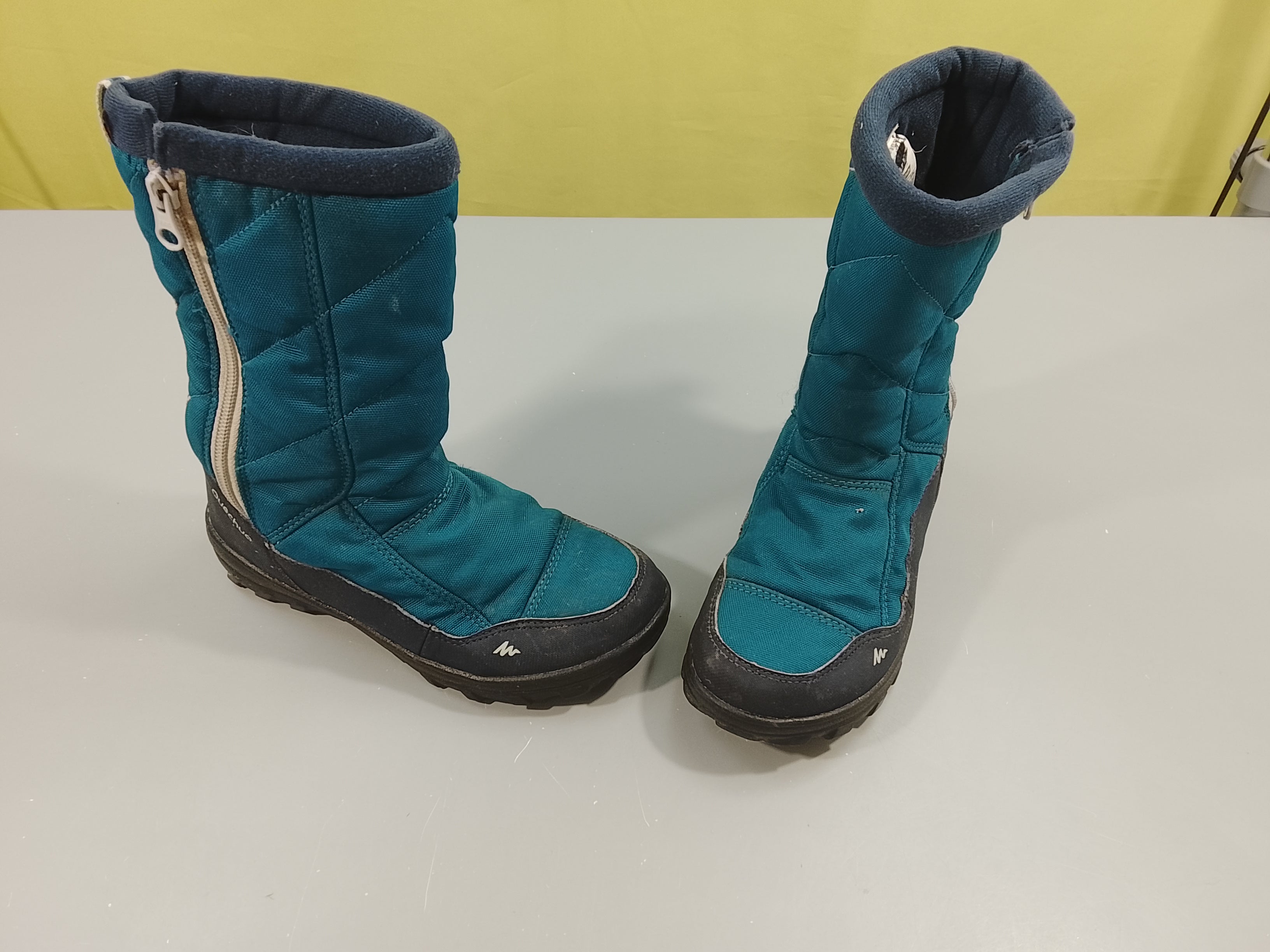 Bottes de neige bleu marine/ turquoise  -33