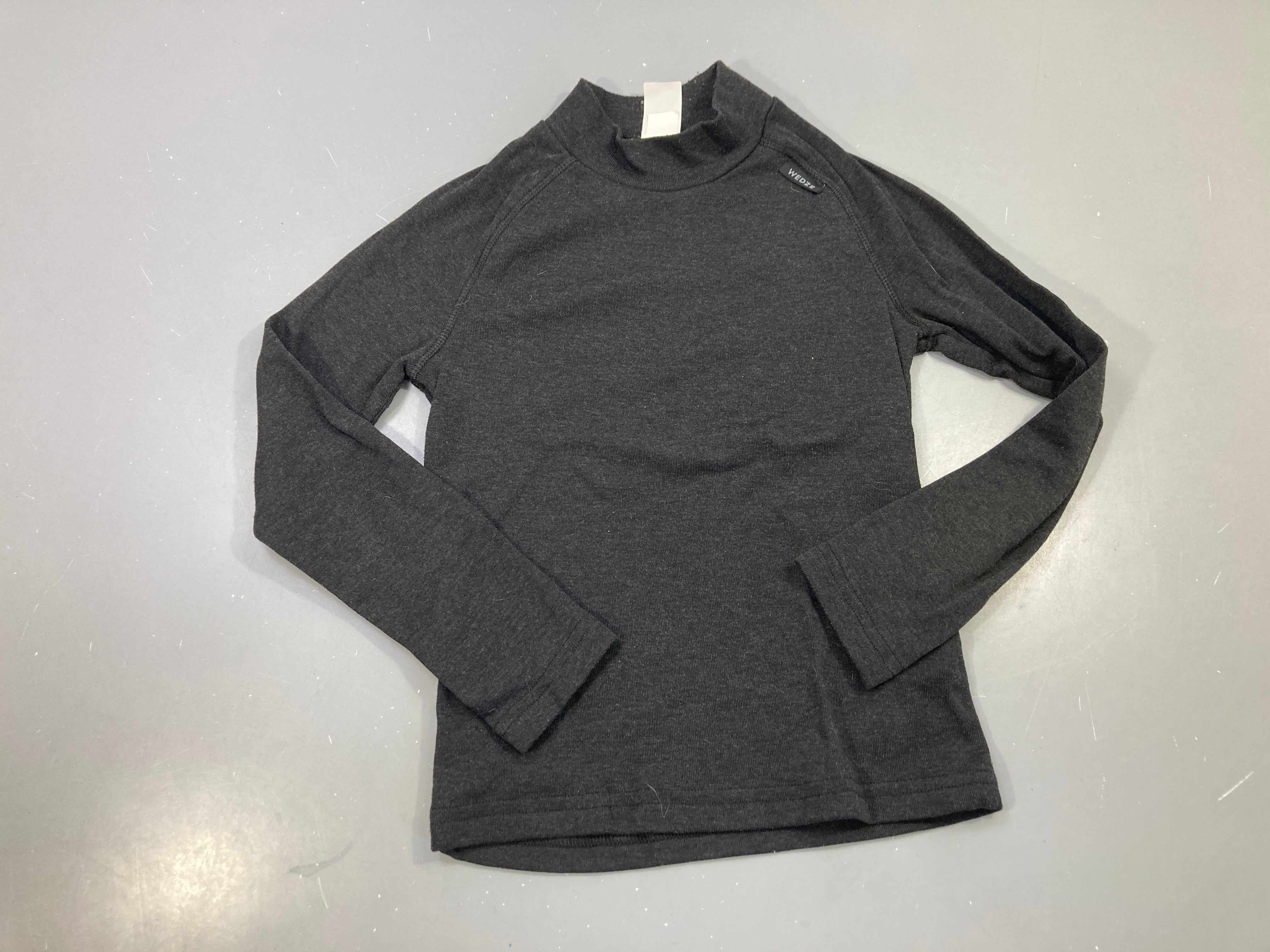 T-shirt m.l thermique gris anthracite, Wedze
