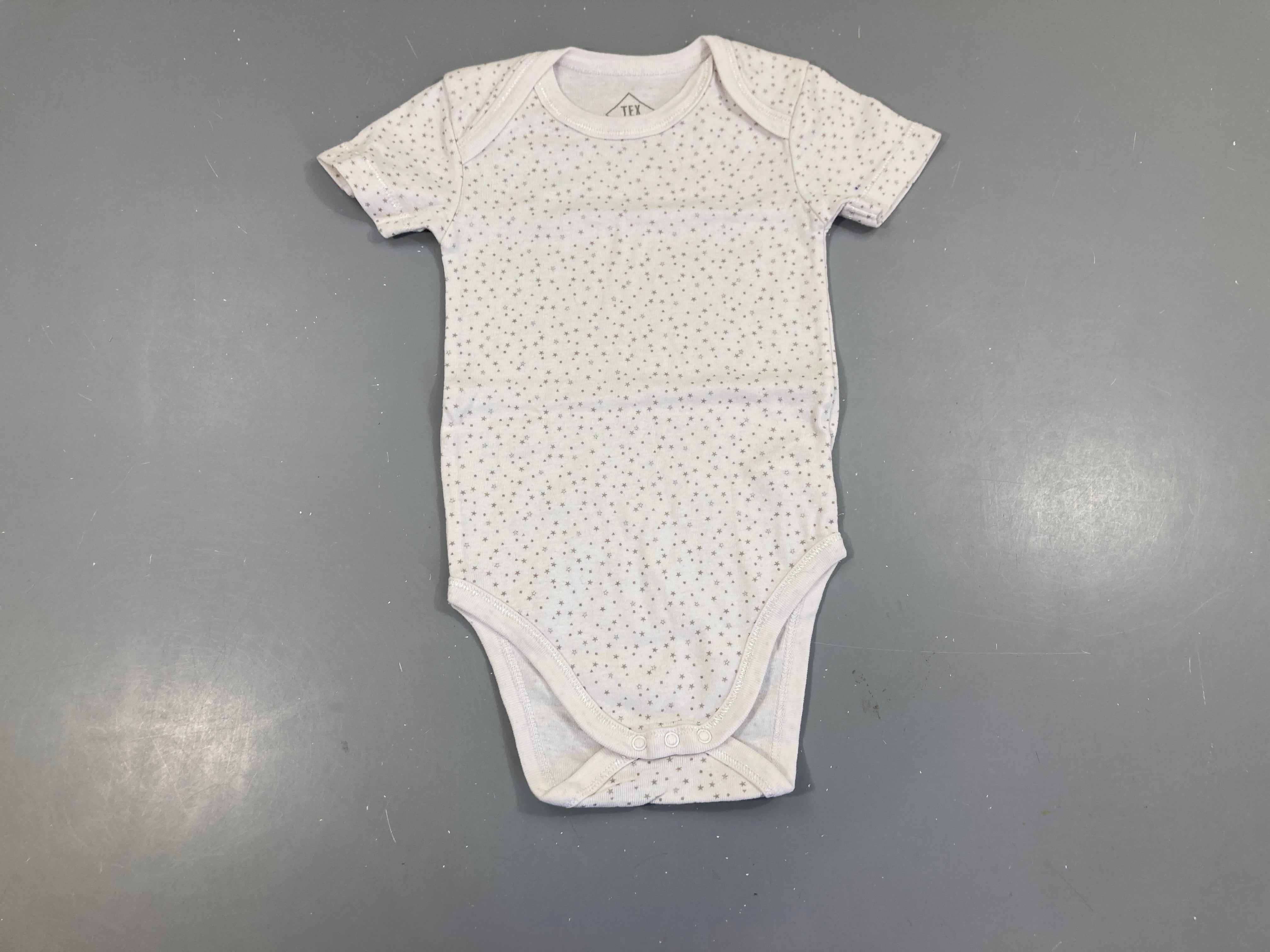 Body m.c blanc étoiles grises