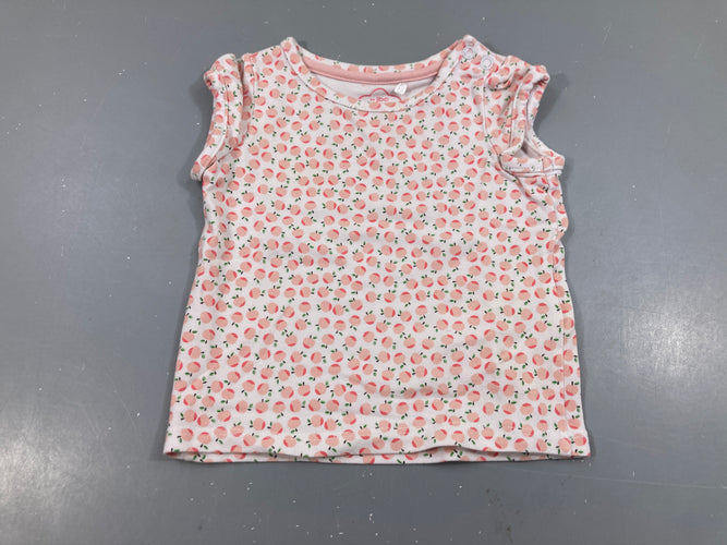 T-shirt m.c blanc fruits, moins cher chez Petit Kiwi