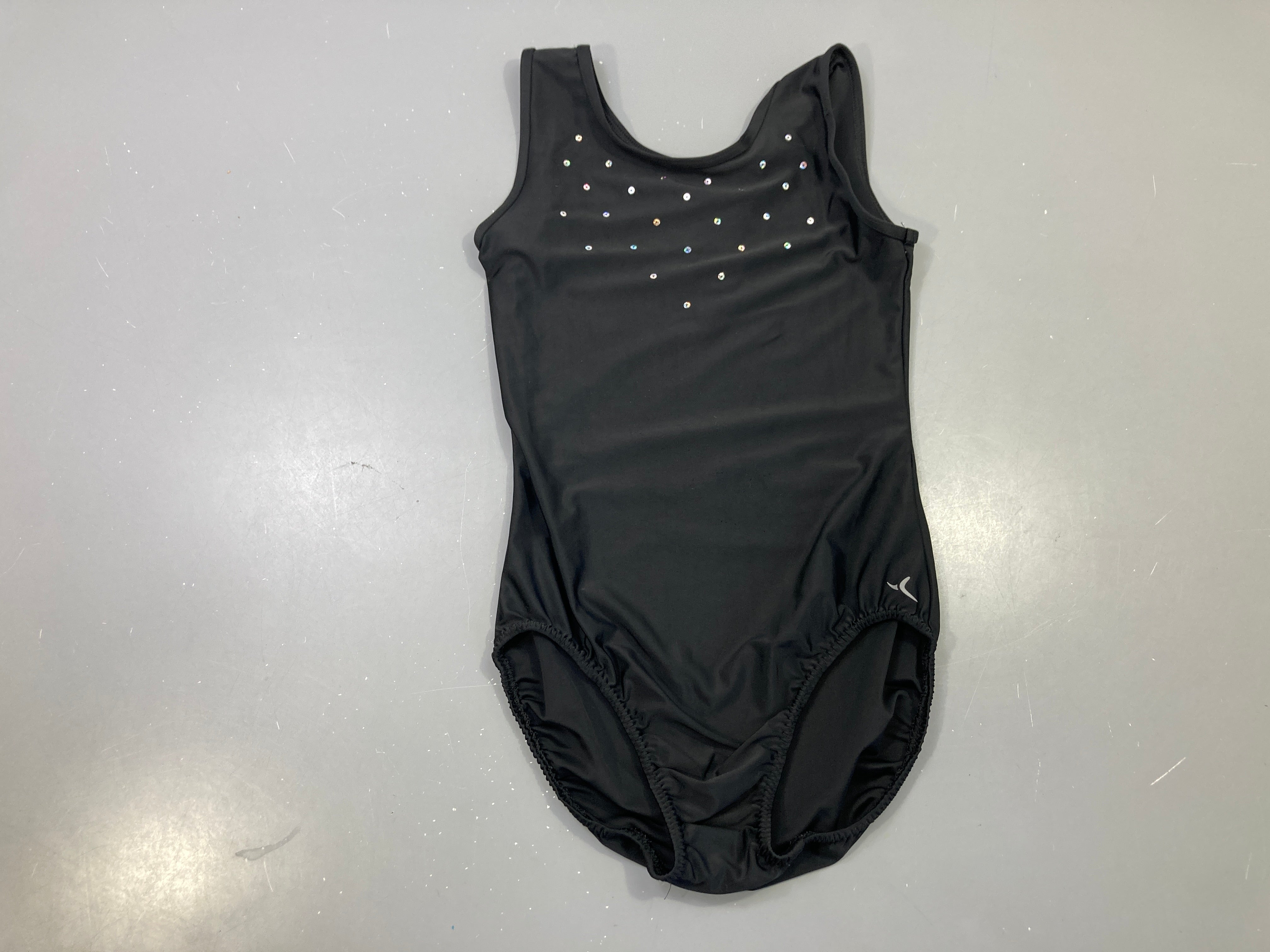 Maillot de gym s.m noir strass, Domyos
