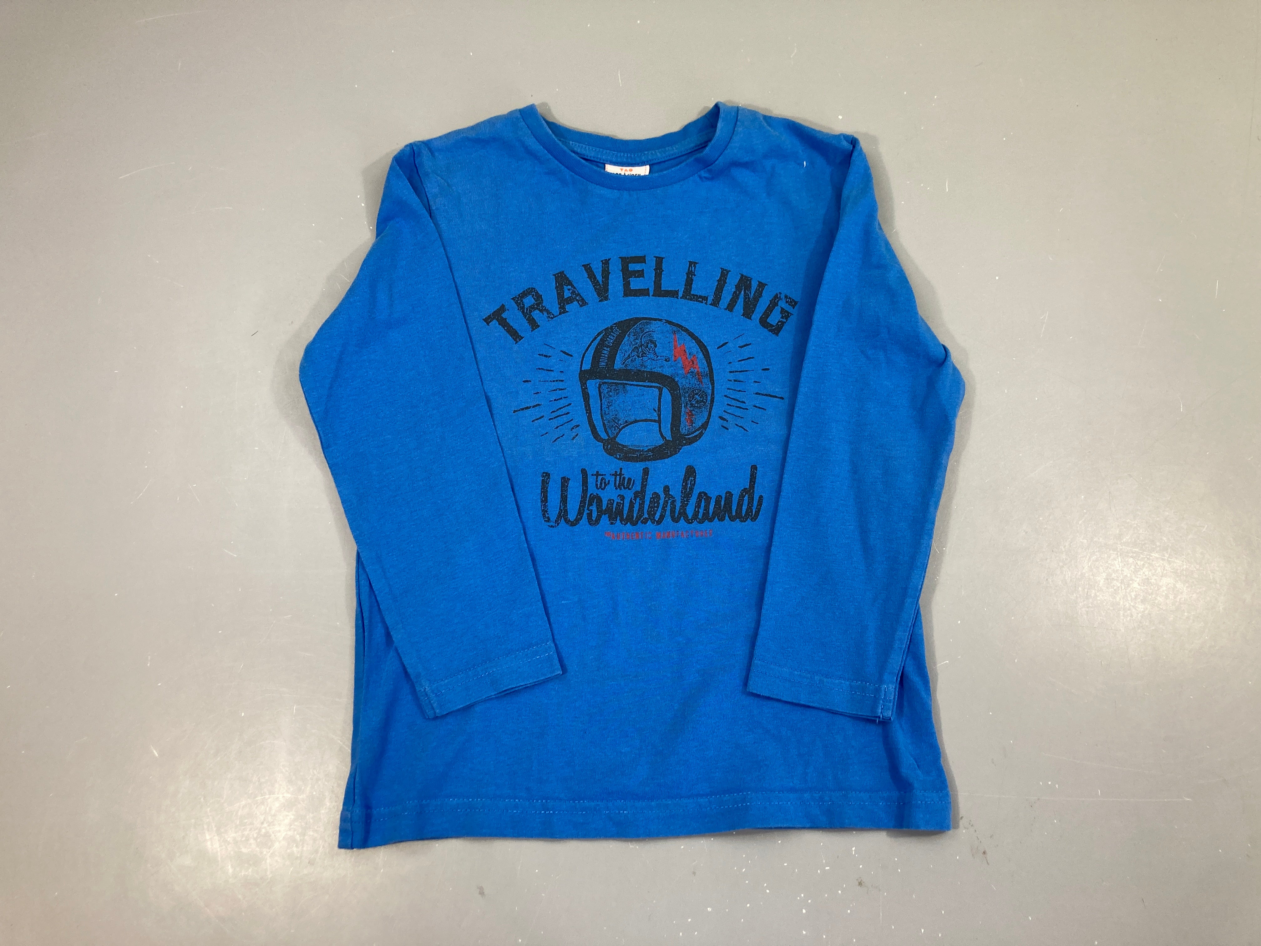 T-shirt m.l bleu casque
