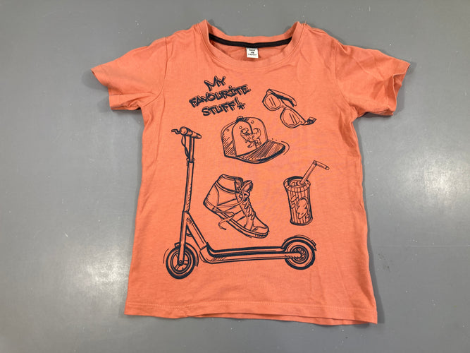 T-shirt m.c orange trotinette, moins cher chez Petit Kiwi