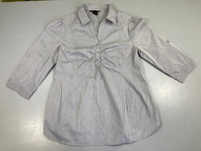 Chemisier de grossesse m.l gris, moins cher chez Petit Kiwi