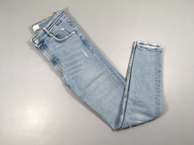 Jeans clair effet effiloché 38, moins cher chez Petit Kiwi