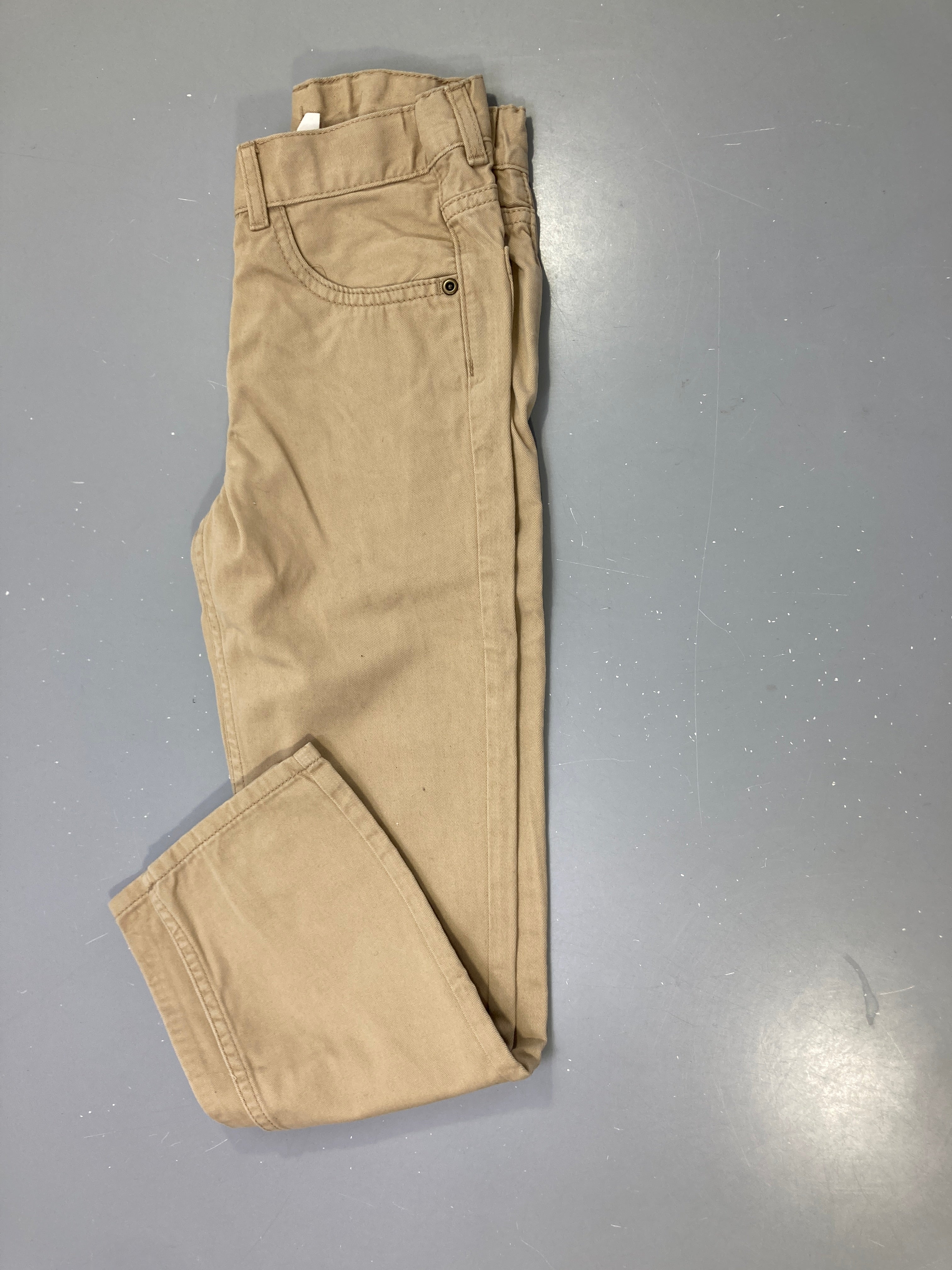 Pantalon beige coupe droite