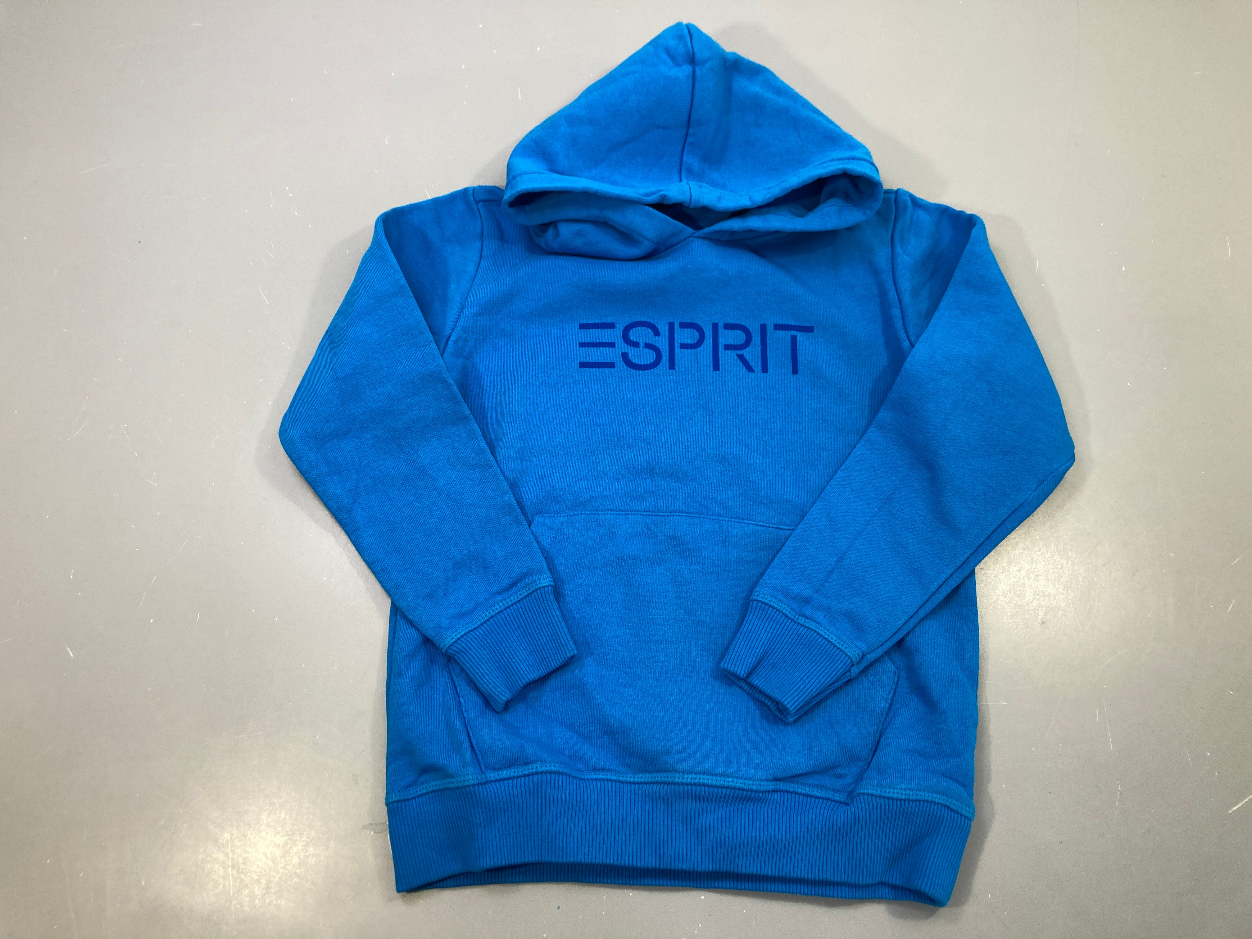 Sweat capuche bleu imprimé Esprit