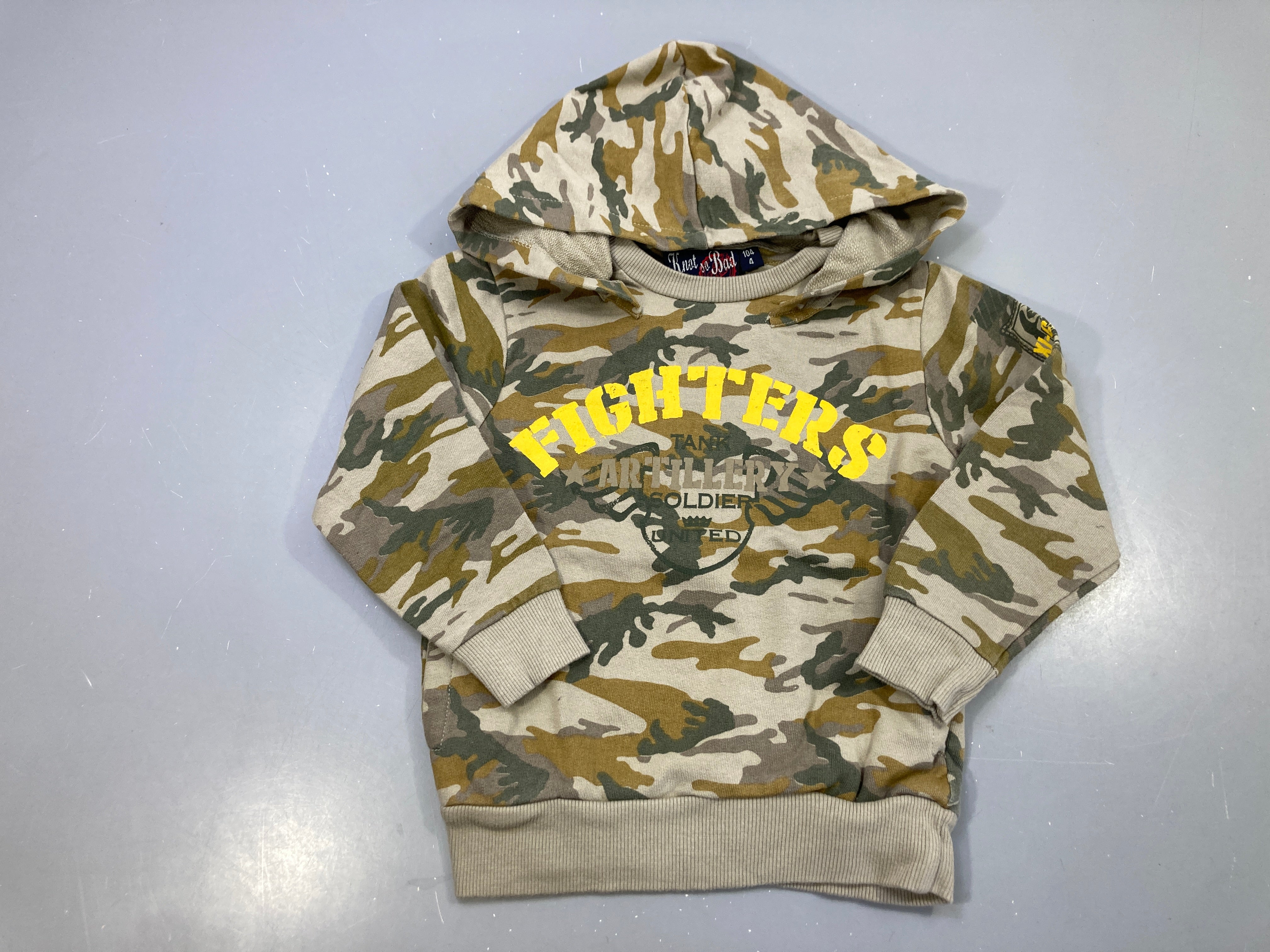 Sweat capuche camouflage imprimé Fighters