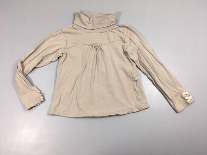 T-shirt m.l col roulé taupe, moins cher chez Petit Kiwi