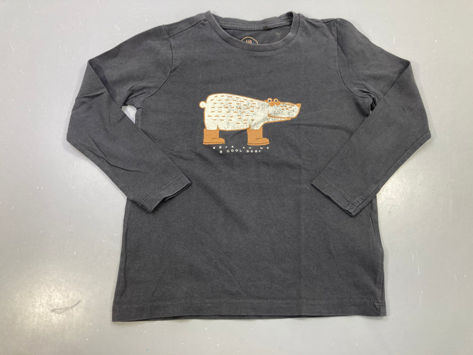 T-shirt m.l gris ours, moins cher chez Petit Kiwi