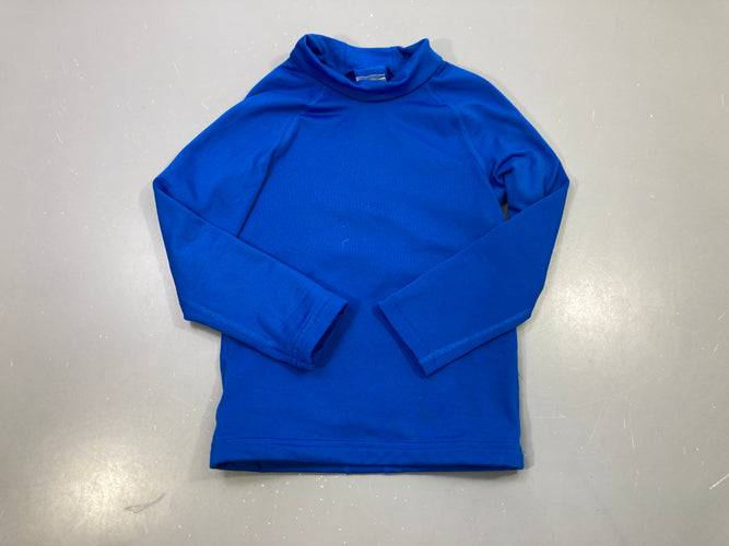 T-shirt m.l thermique col montant bleu roi, moins cher chez Petit Kiwi