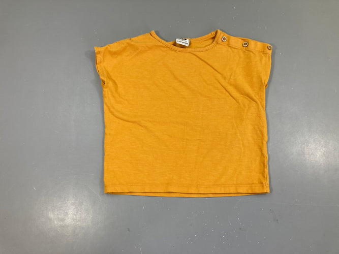 T-shirt m.c orange flammé, moins cher chez Petit Kiwi