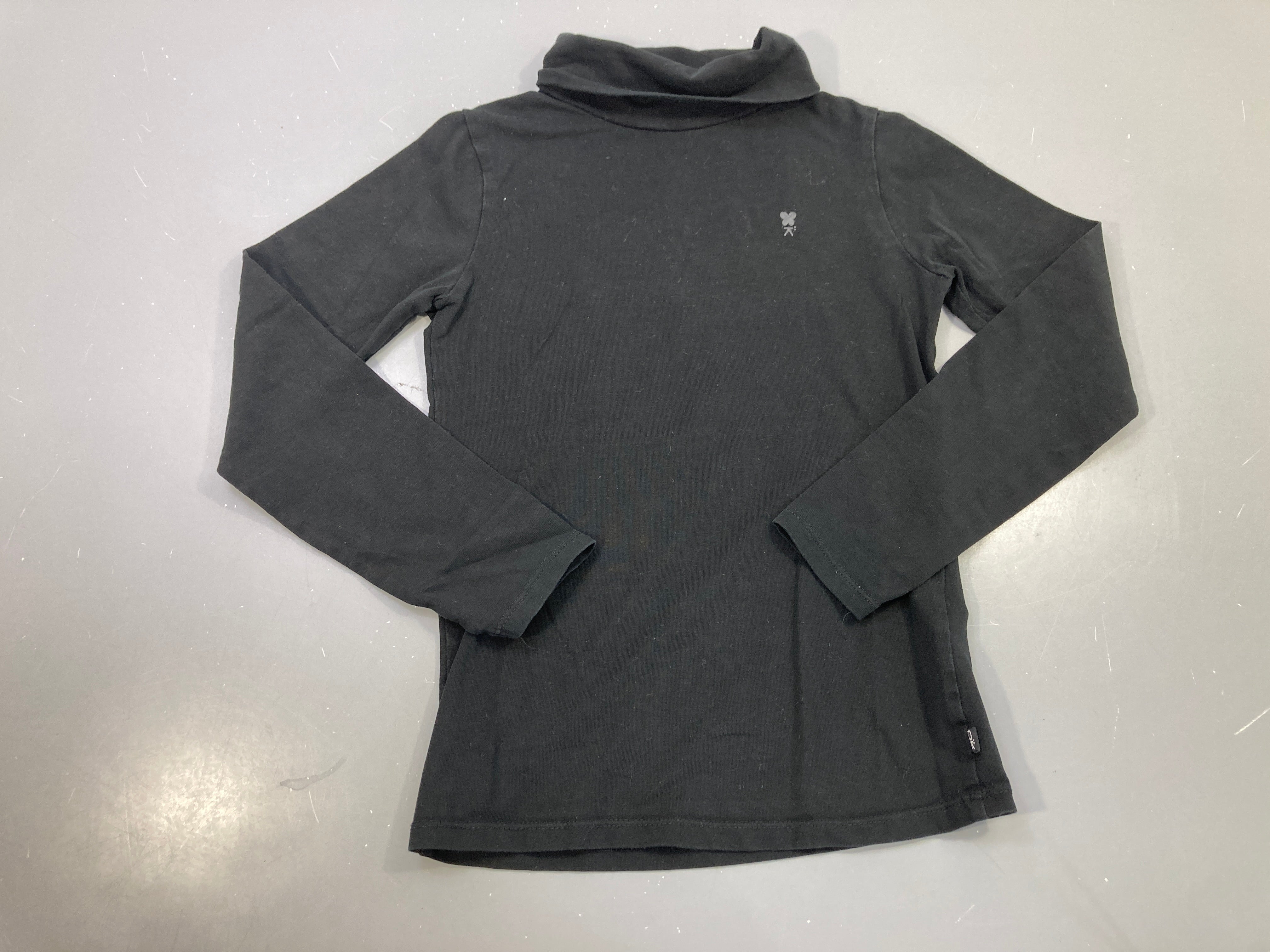T-shirt m.l col roulé noir