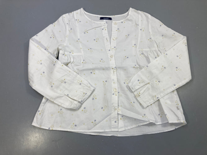 Blouse m.l blanche étoiles, moins cher chez Petit Kiwi