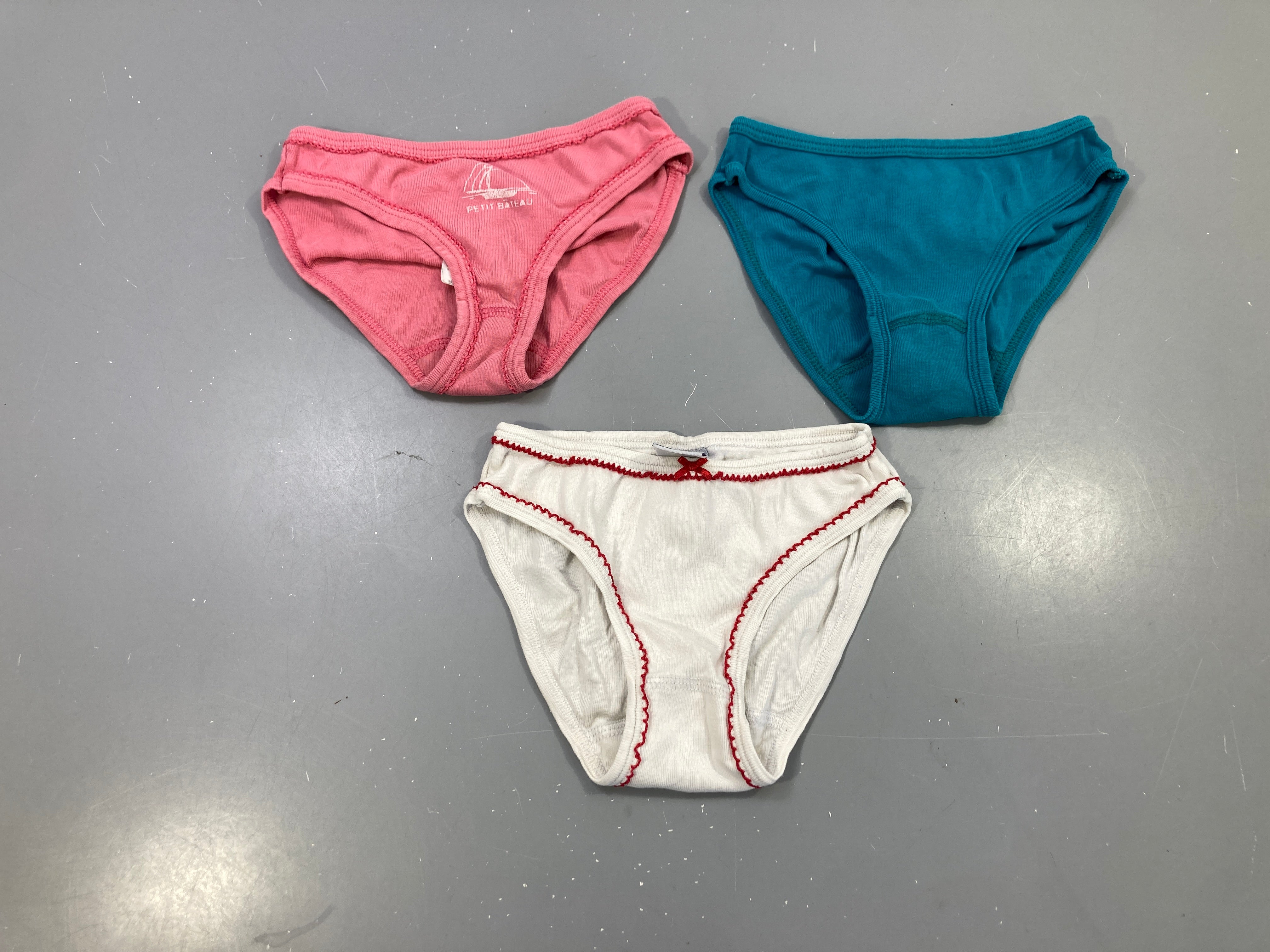 Lot 3 culottes rose bleu canard écru