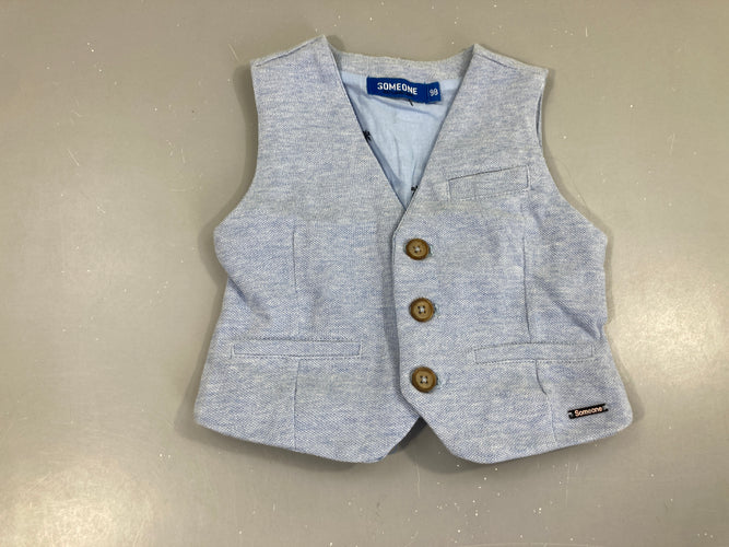 Gilet de costume s.m bleu clair, moins cher chez Petit Kiwi
