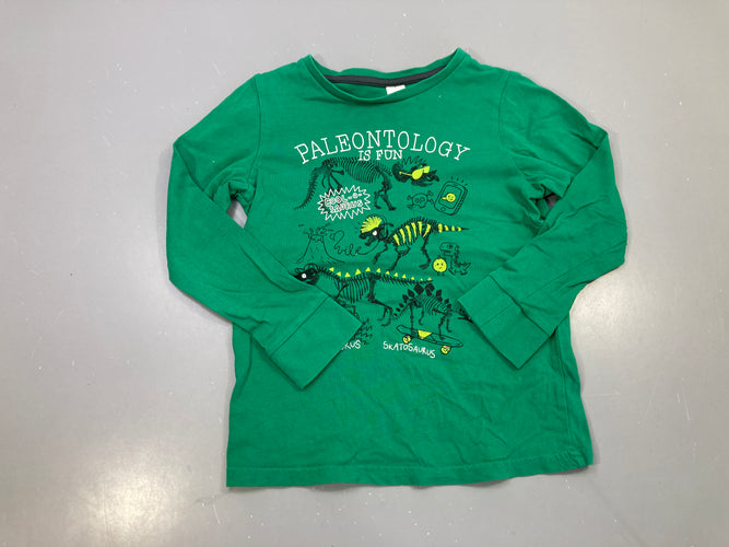 T-shirt m.l vert dinosaures Paleontology, moins cher chez Petit Kiwi