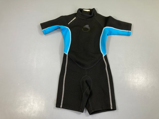 Combinaison anti-froid néoprène noire/bleu tribord (taille estimée), moins cher chez Petit Kiwi