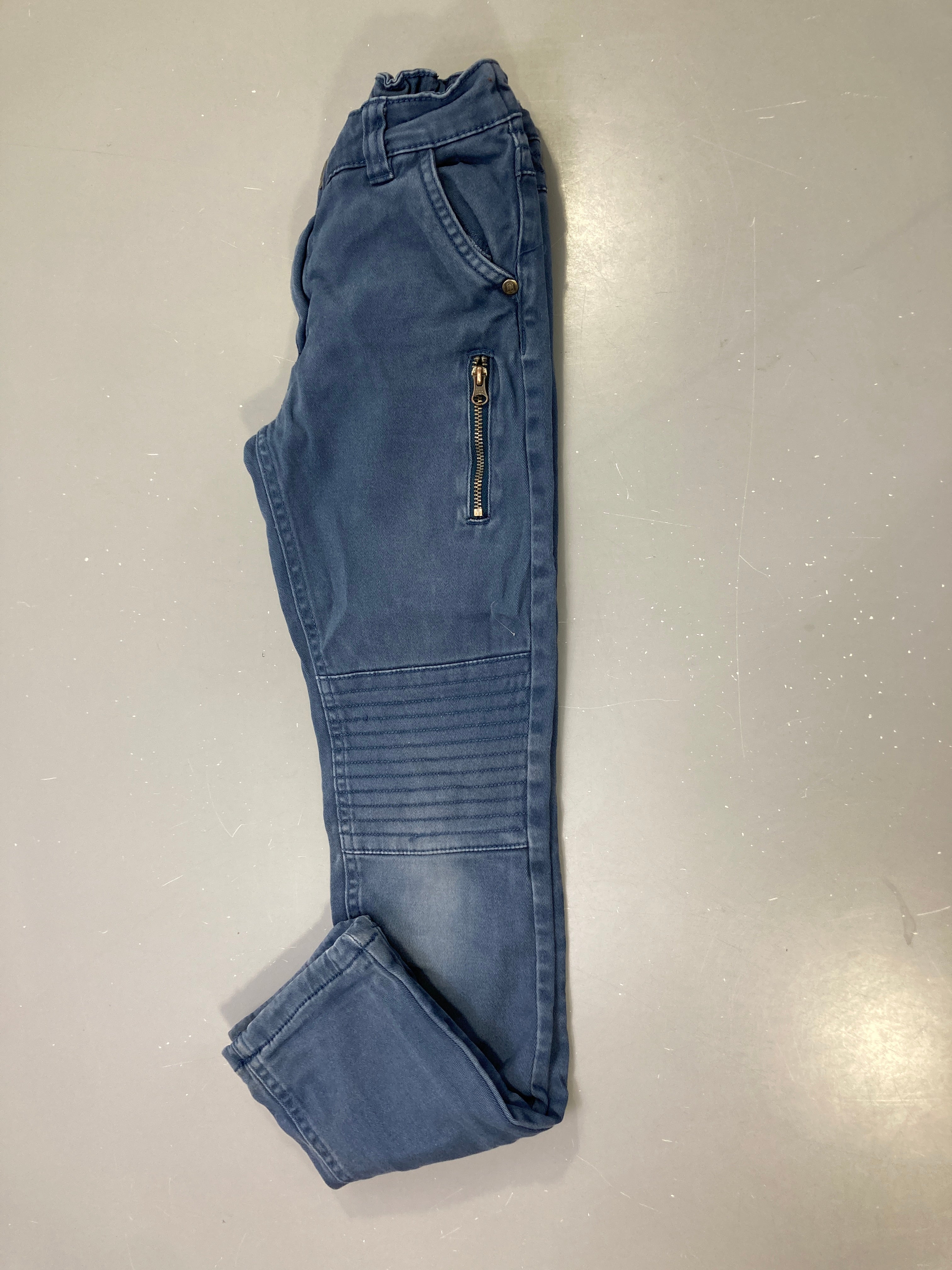 Pantalon jean bleu doublé jersey