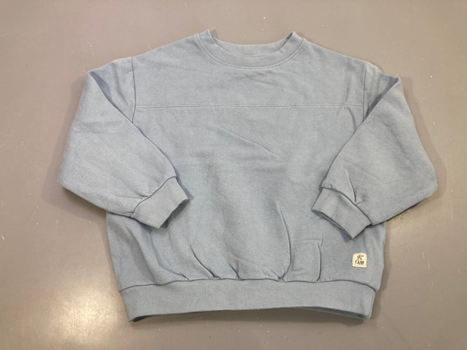 Sweat bleu gris clair, I'AM, moins cher chez Petit Kiwi