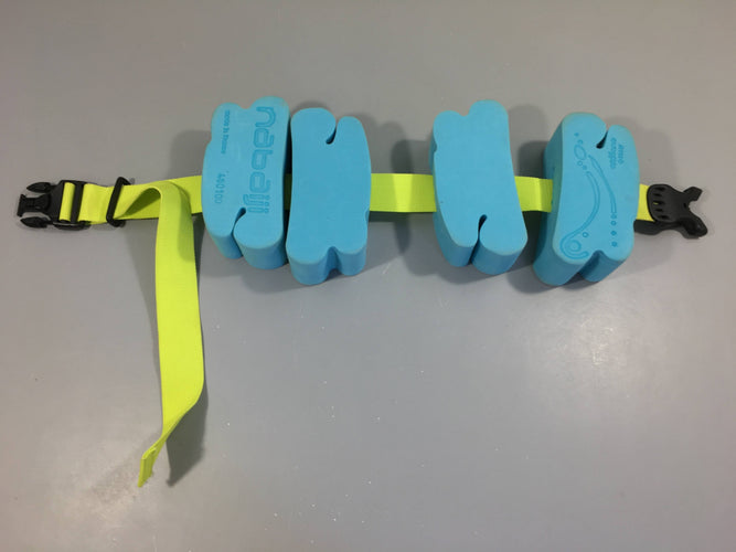 Ceinture de natation Nabaiji bleu-Décolorée/brunie bord, moins cher chez Petit Kiwi