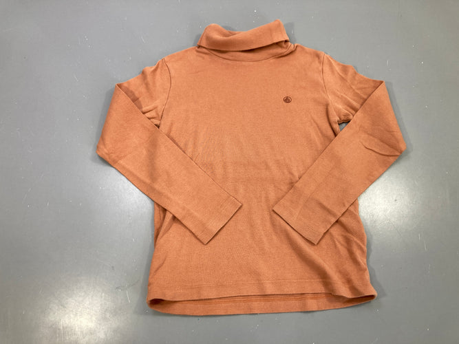 T-shirt m.l col roulé terracotta Bouloché, moins cher chez Petit Kiwi