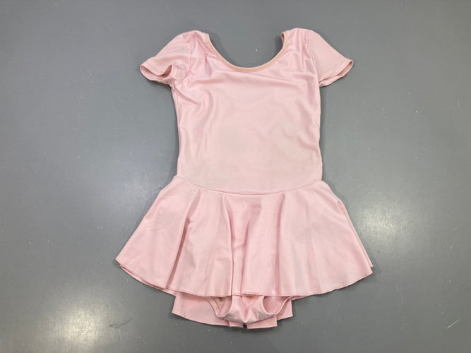 Maillot danse rose pâle, jupette, trace de bique rose?, moins cher chez Petit Kiwi