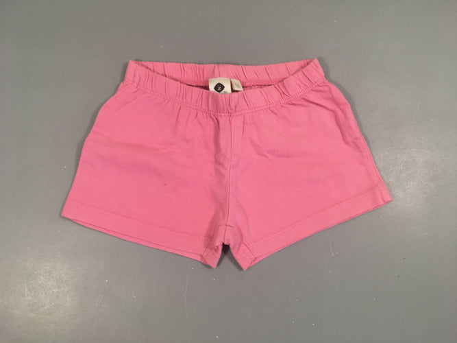 Short jersey rose, légèrement bouloché, moins cher chez Petit Kiwi