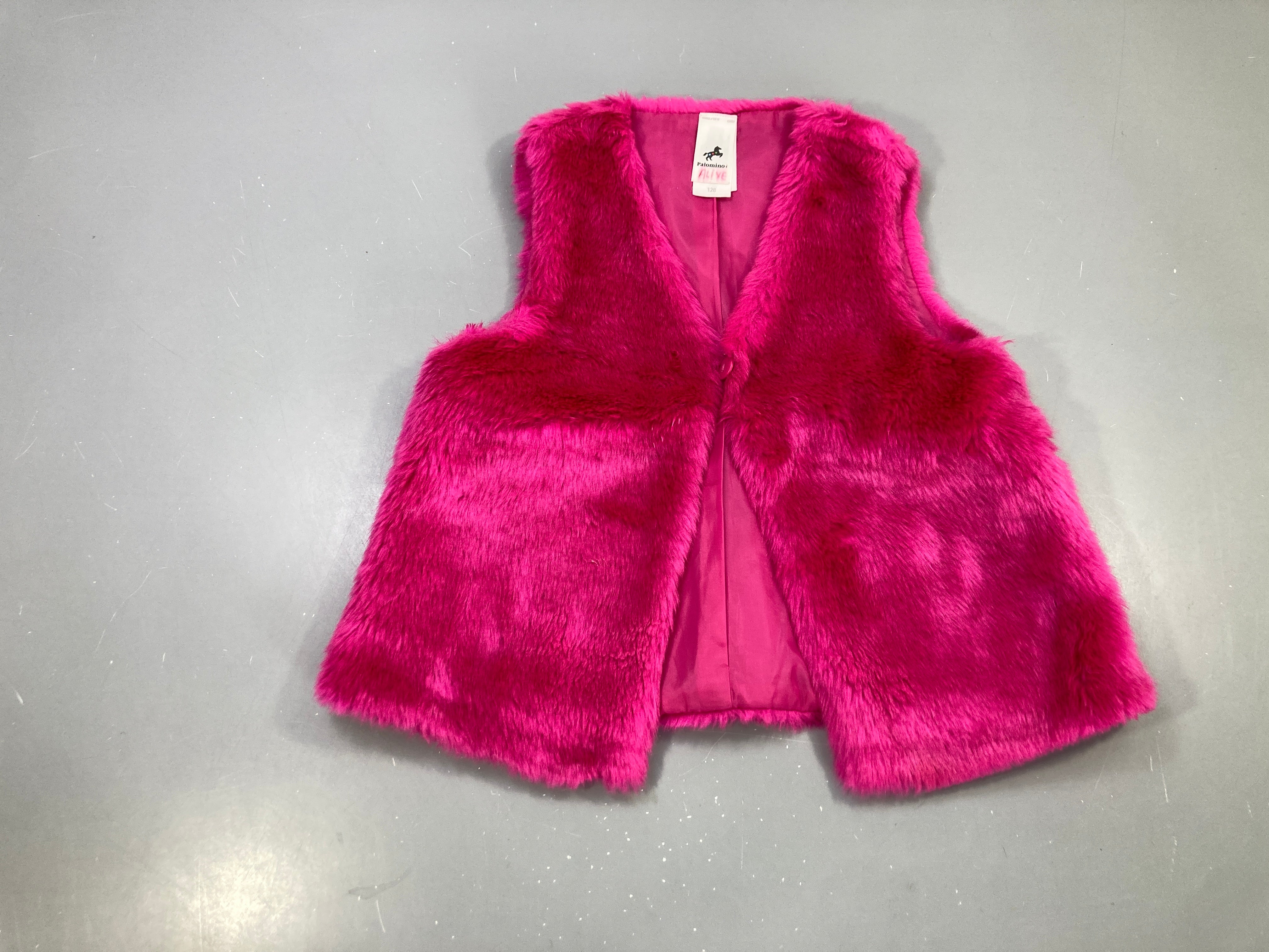 Gilet s.m fuchsia fausse fourrure, Palomino