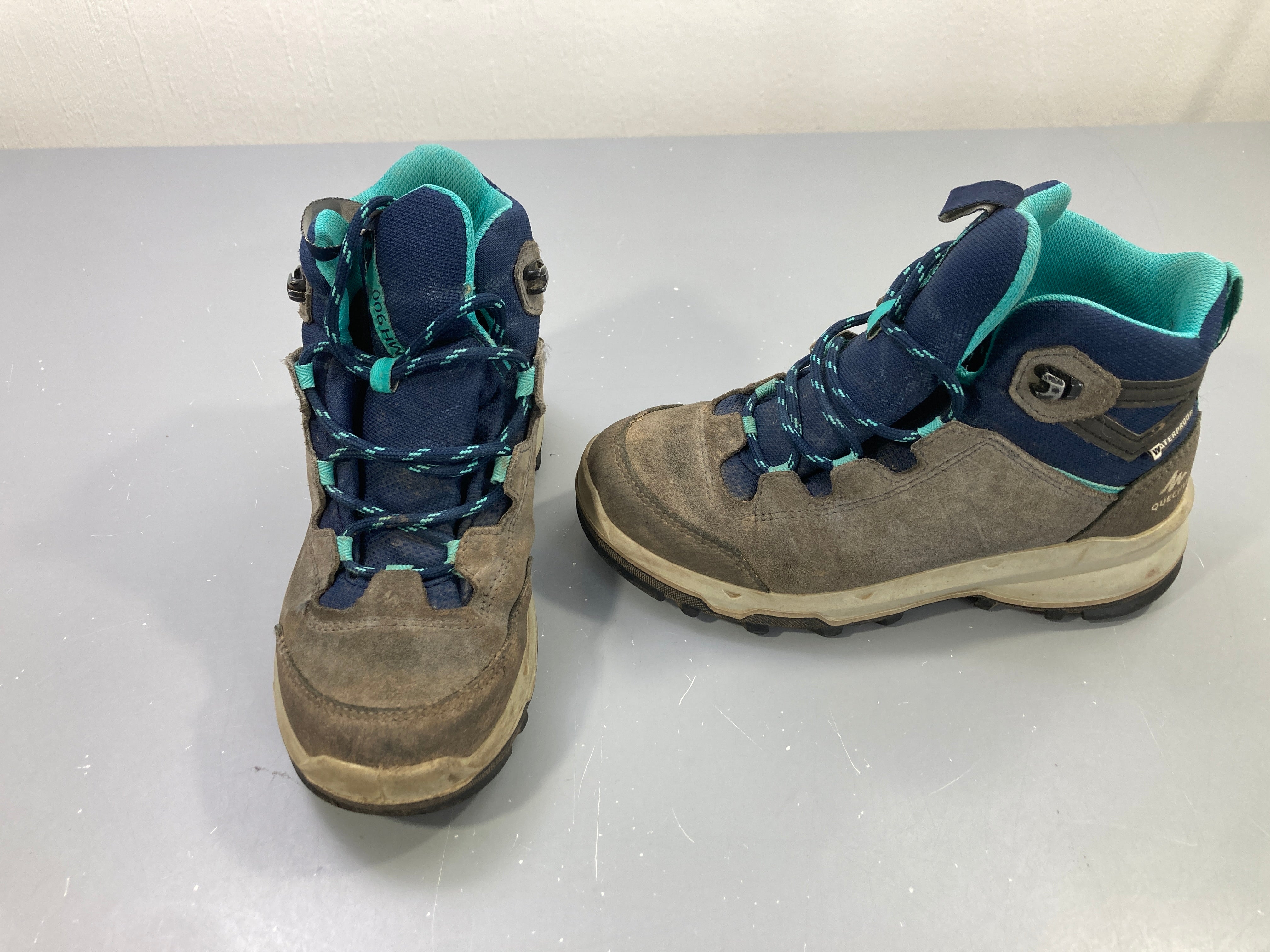 Bottines grises imperméables randonnée, Quechua