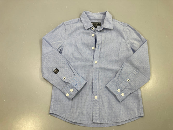 Chemise m.l bleu clair à pois, Smart With Style, moins cher chez Petit Kiwi