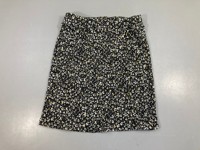 Jupe mousseline bleu foncé fleurs, moins cher chez Petit Kiwi