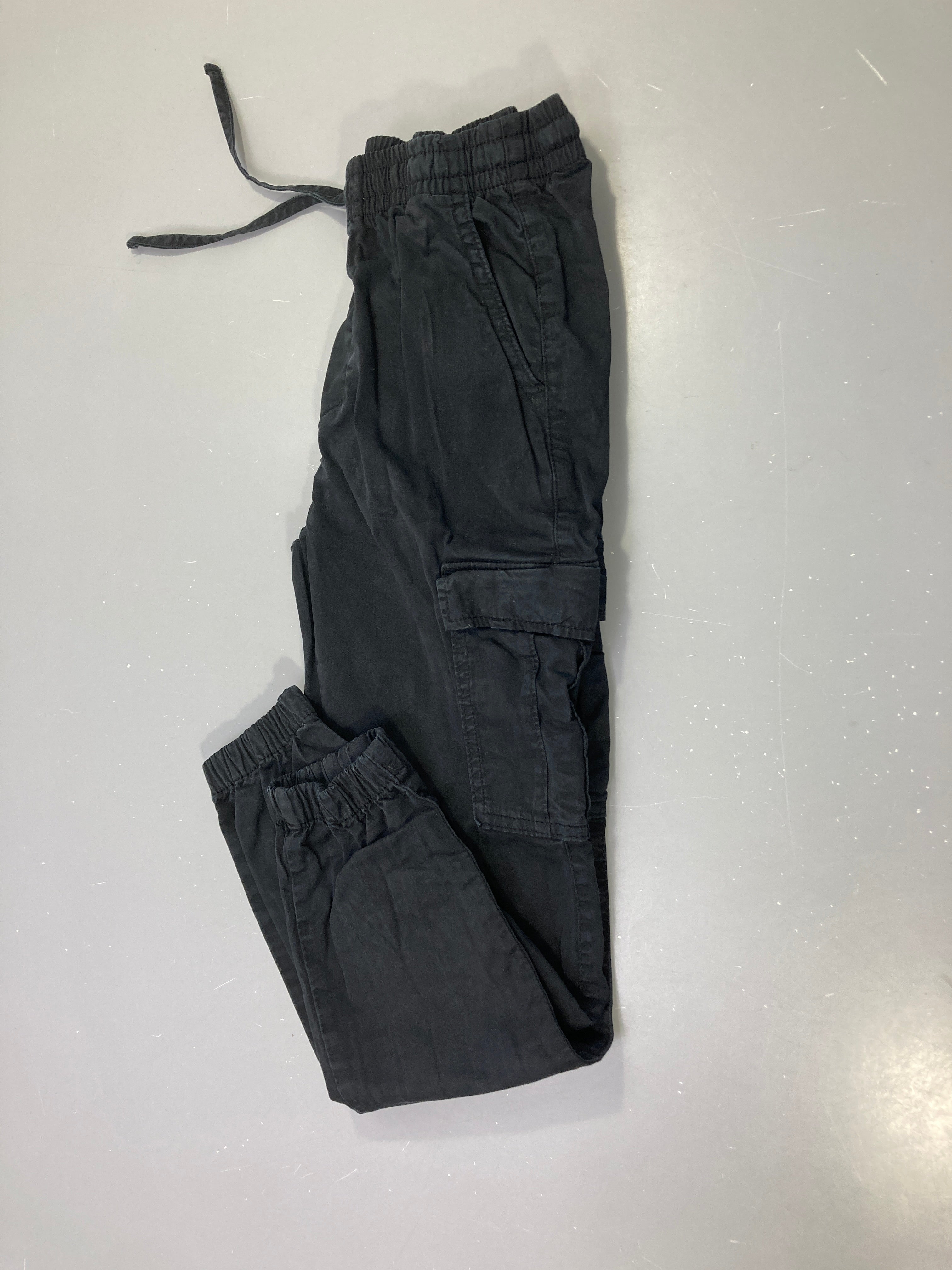 Pantalon cargo noir, Jogger poche latérale