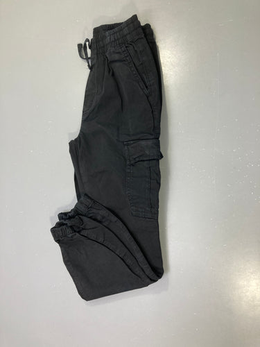 Pantalon cargo noir, Jogger poche latérale, moins cher chez Petit Kiwi