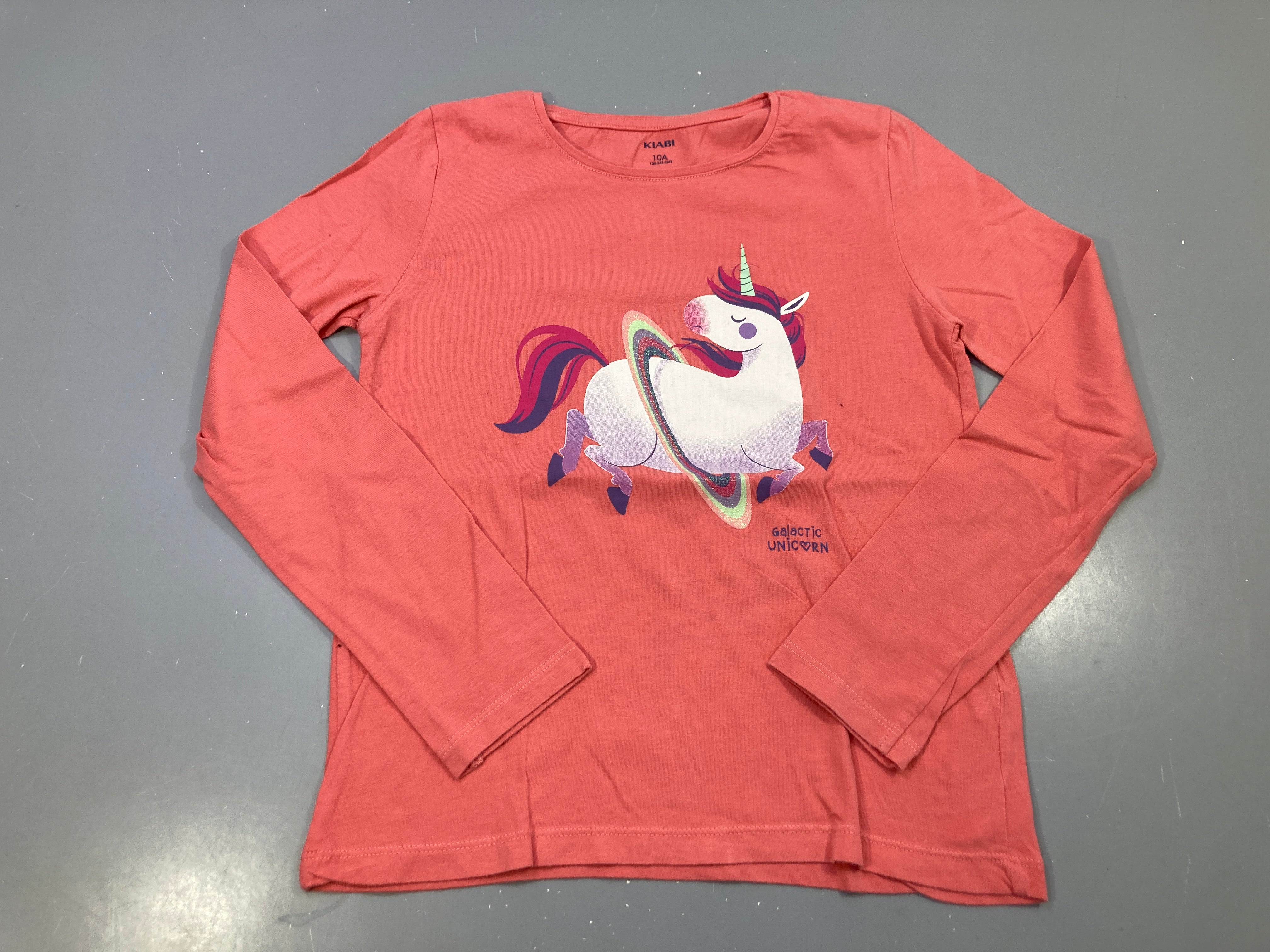 T-shirt m.l corail, licorne Galactic Unicorn
