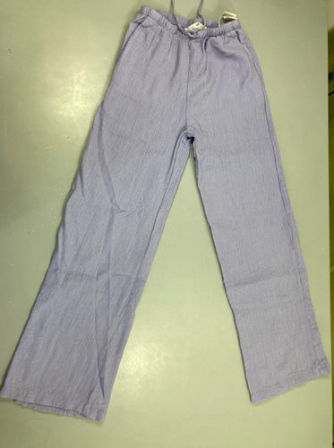 Pantalon fluide mousseline mauve, moins cher chez Petit Kiwi