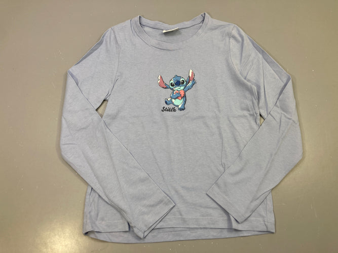 T-shirt m.l bleu gris, motif Stitch, moins cher chez Petit Kiwi