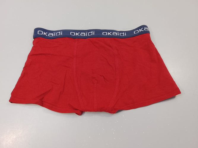 Boxer rouge, taille élastique "Okaïdi", moins cher chez Petit Kiwi