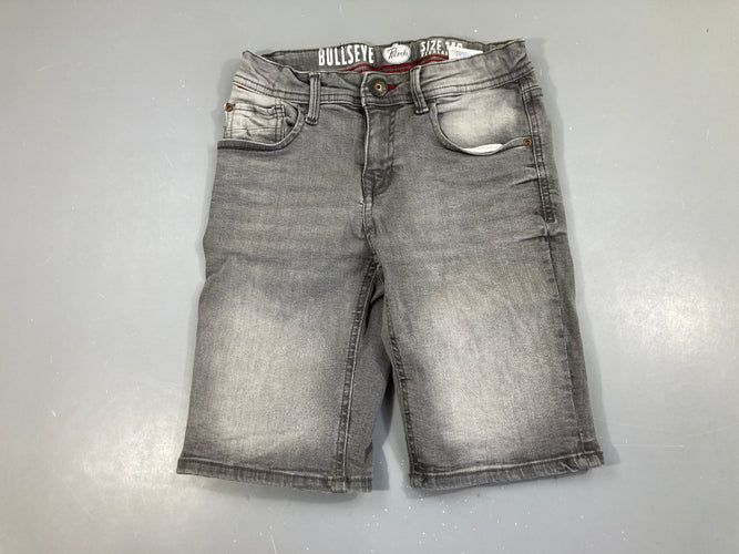 Bermuda jean gris regular fit, moins cher chez Petit Kiwi